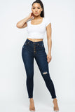 High Standards Dark Denim Jeans - WalkingNStyle Boutique