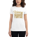 Women's short sleeve t-shirt - WalkingNStyle Boutique